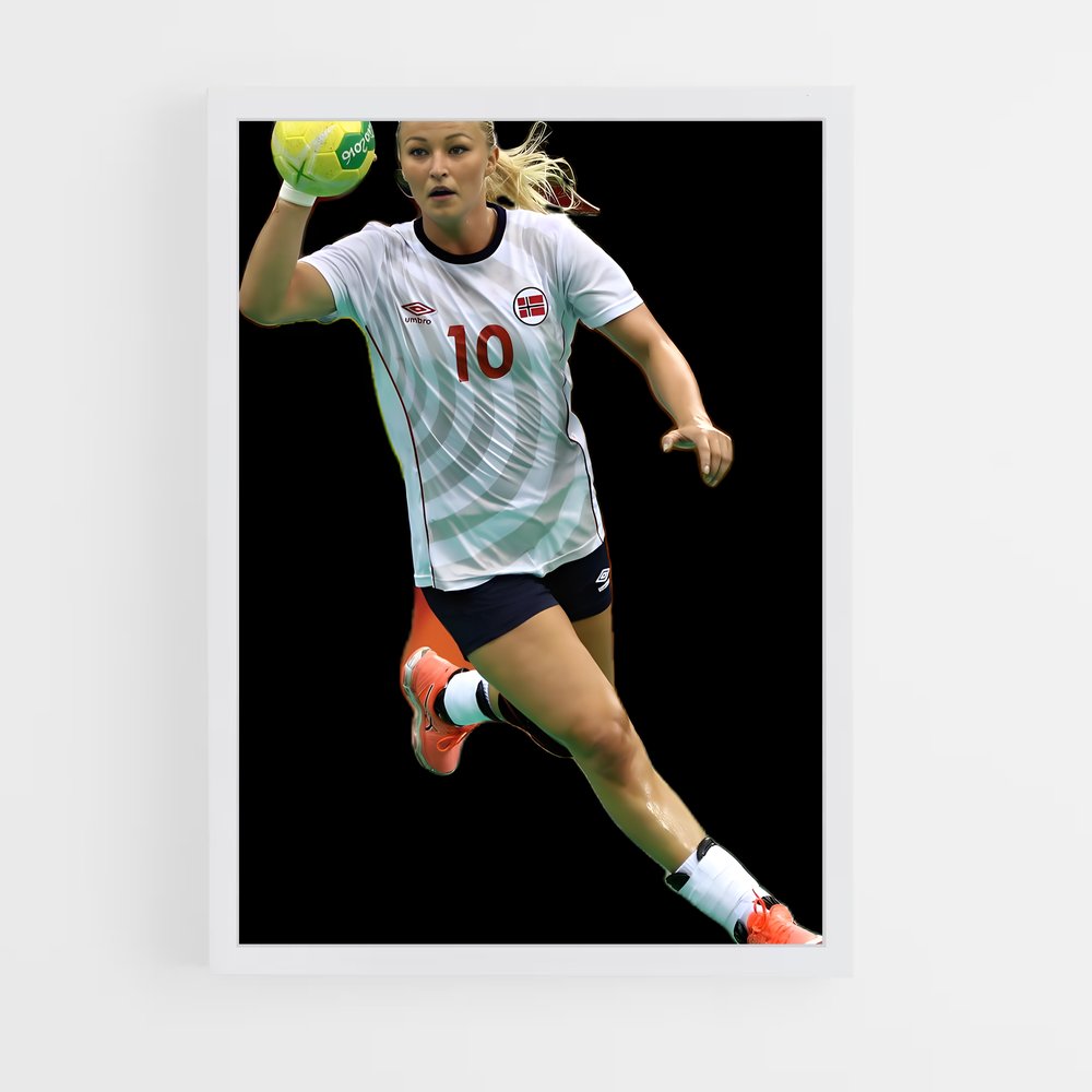 Poster Stine bredal – affiche Handball (vue 3)